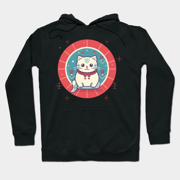 Scottish Fold Cat Xmas Ornament, Love Cats Hoodie by dukito